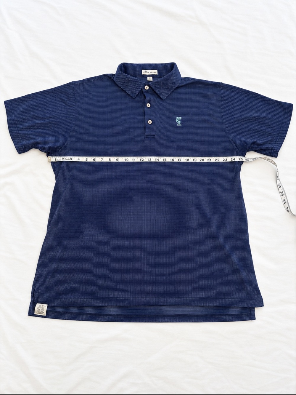Peter Millar Navy Blue Classic Cotton Polo